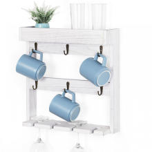 Wall Mounted 3 Tier Coffee Cup Mug Rack